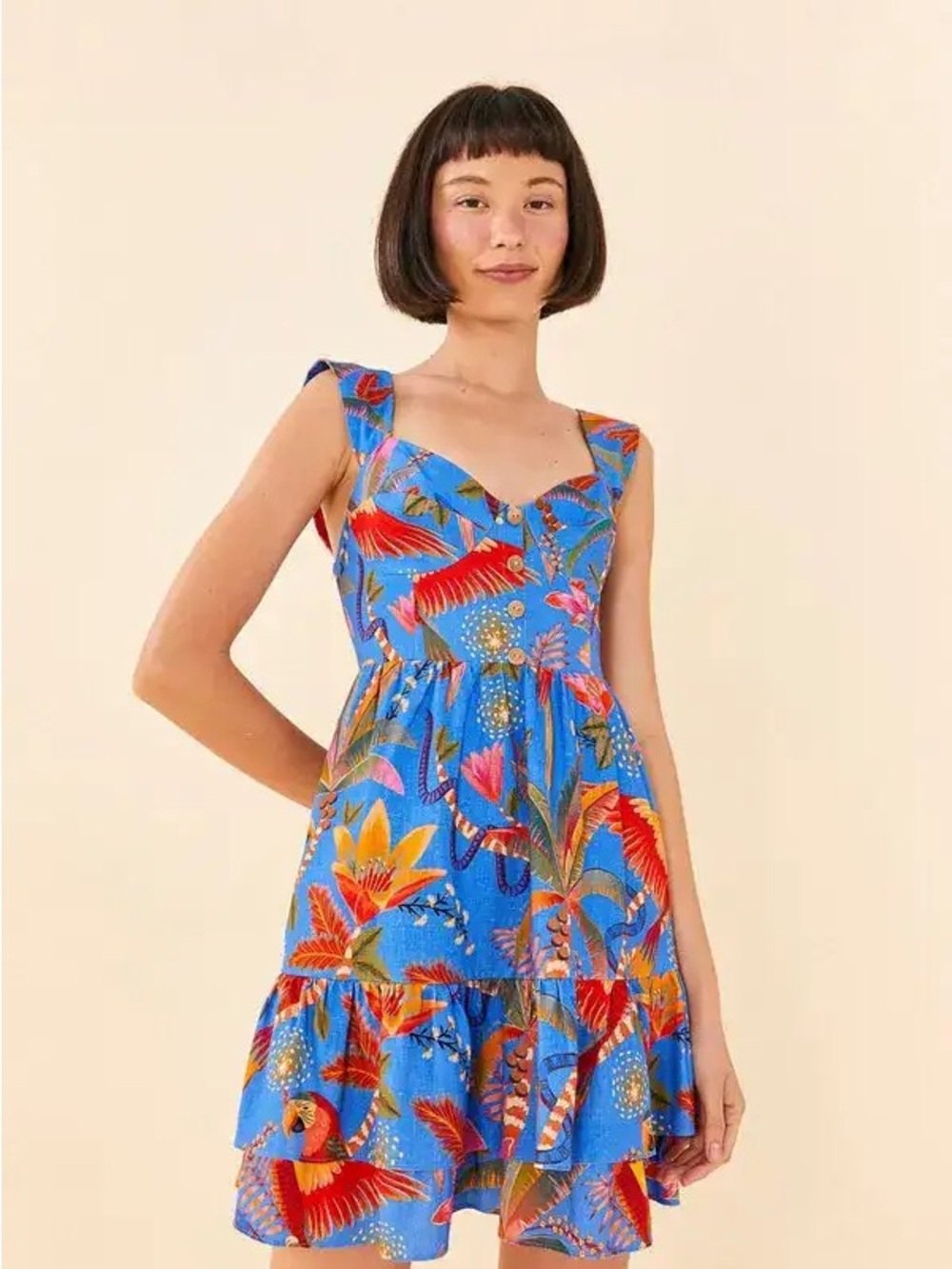 Farm Rio Macaw Party Minidress